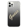 Guess GUHCP12LPCUGLSBK iPhone 12 Pro Max6,7 czarny/black hardcase Glitter Gradient Script